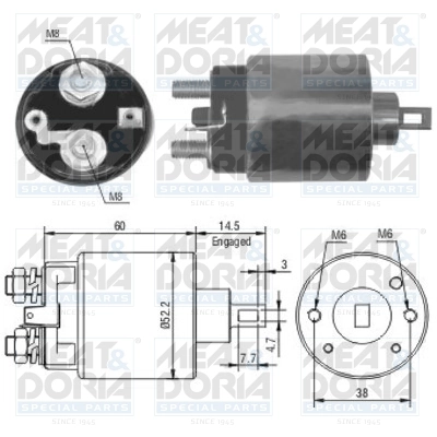 Solenoid Switch, starter